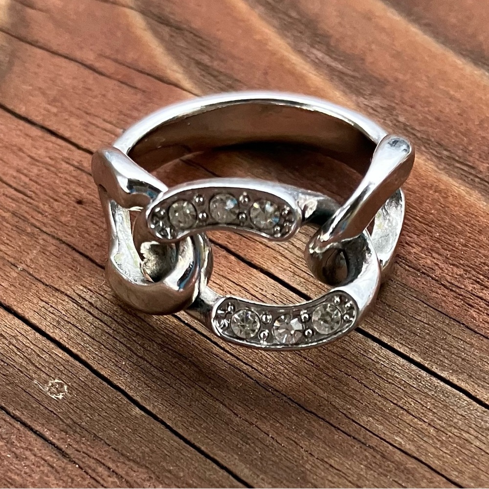 Silver Crystal Ring